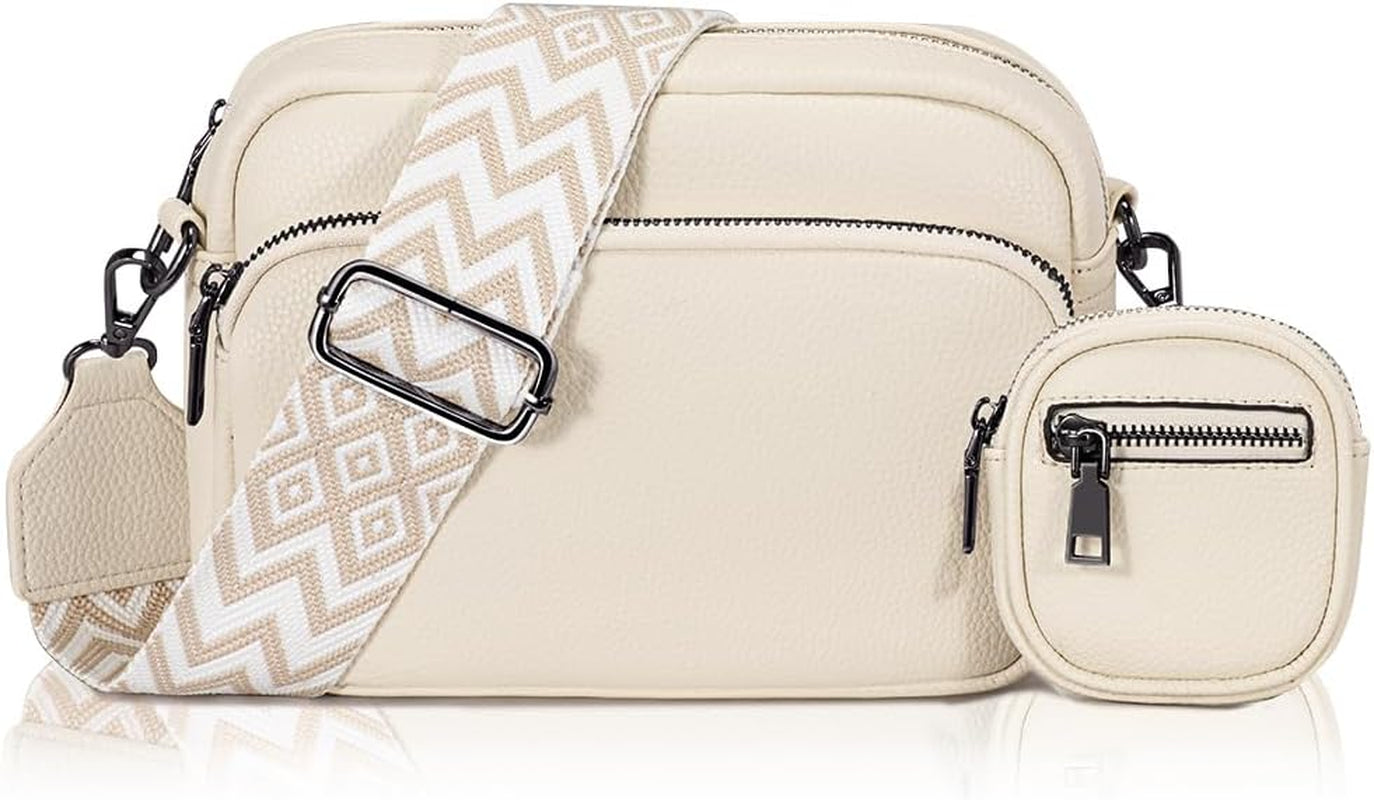 Vegan PU Leather Small Crossbody Bag Women