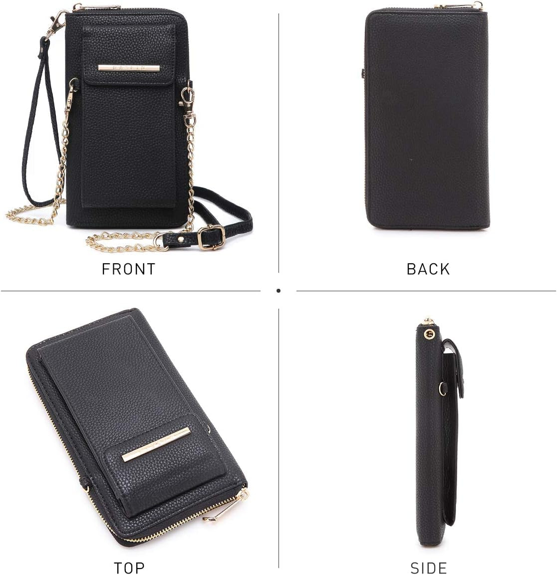 Crossbody Bag Phone Purse Handbag for Women Shoulder Bag Credit Card Wristlet Wallet with Multi Pockets