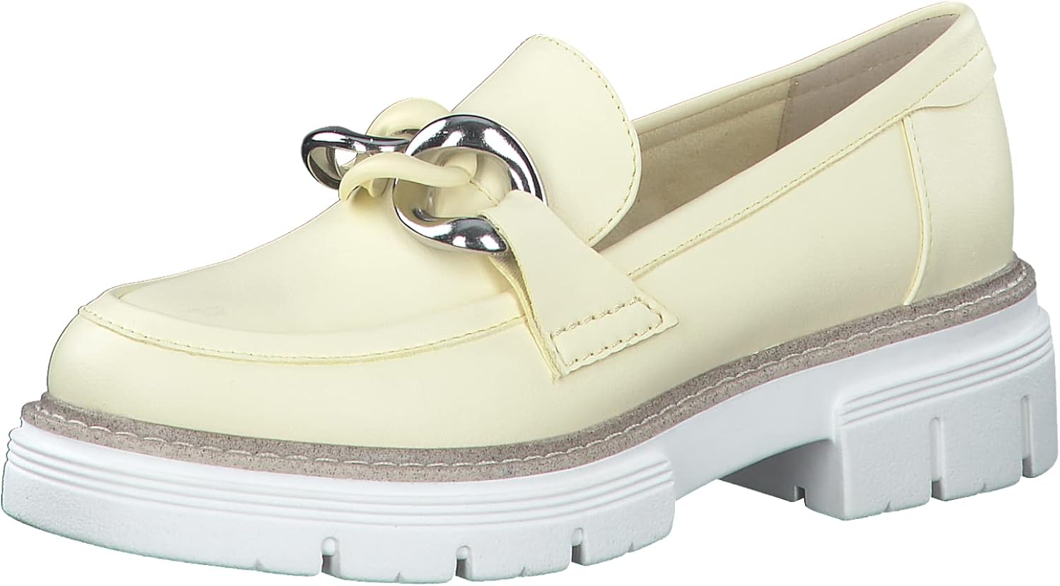 Vegan Loafers with Block Heel Women Marco Tozzi