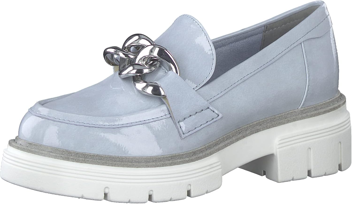 Vegan Loafers with Block Heel Women Marco Tozzi