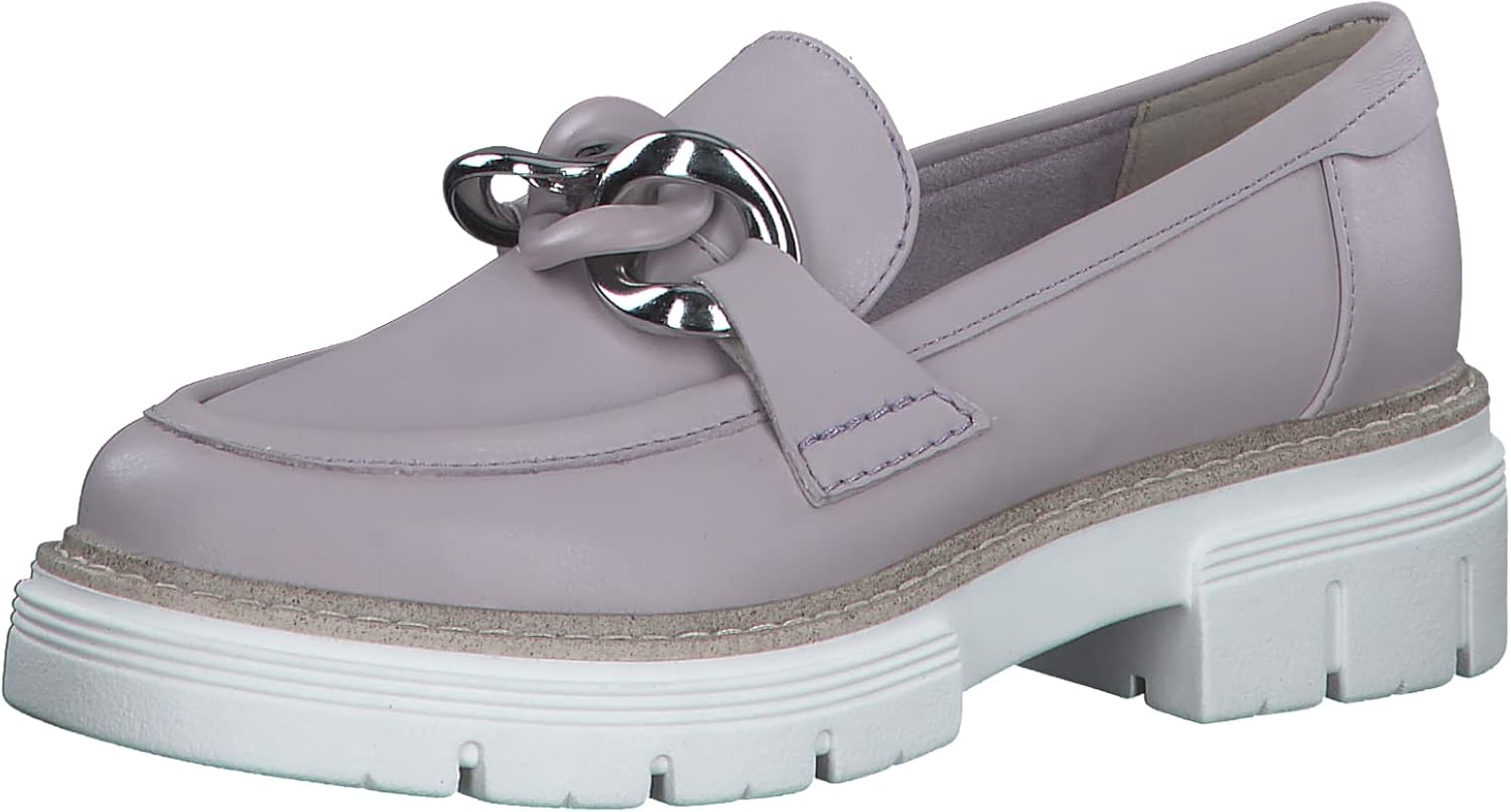 Vegan Loafers with Block Heel Women Marco Tozzi