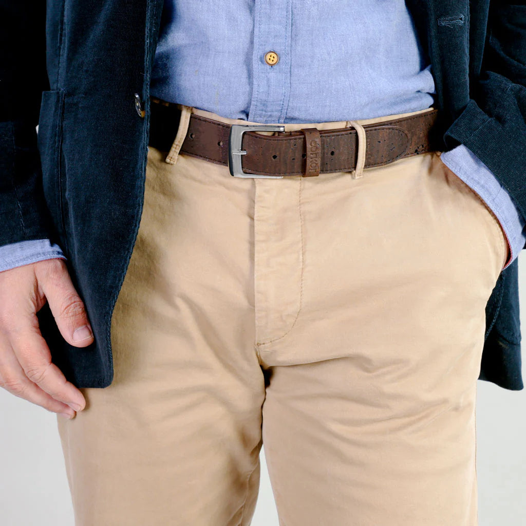 Stylish 35mm Cork Men's Belt - Eco-Friendly and Durable