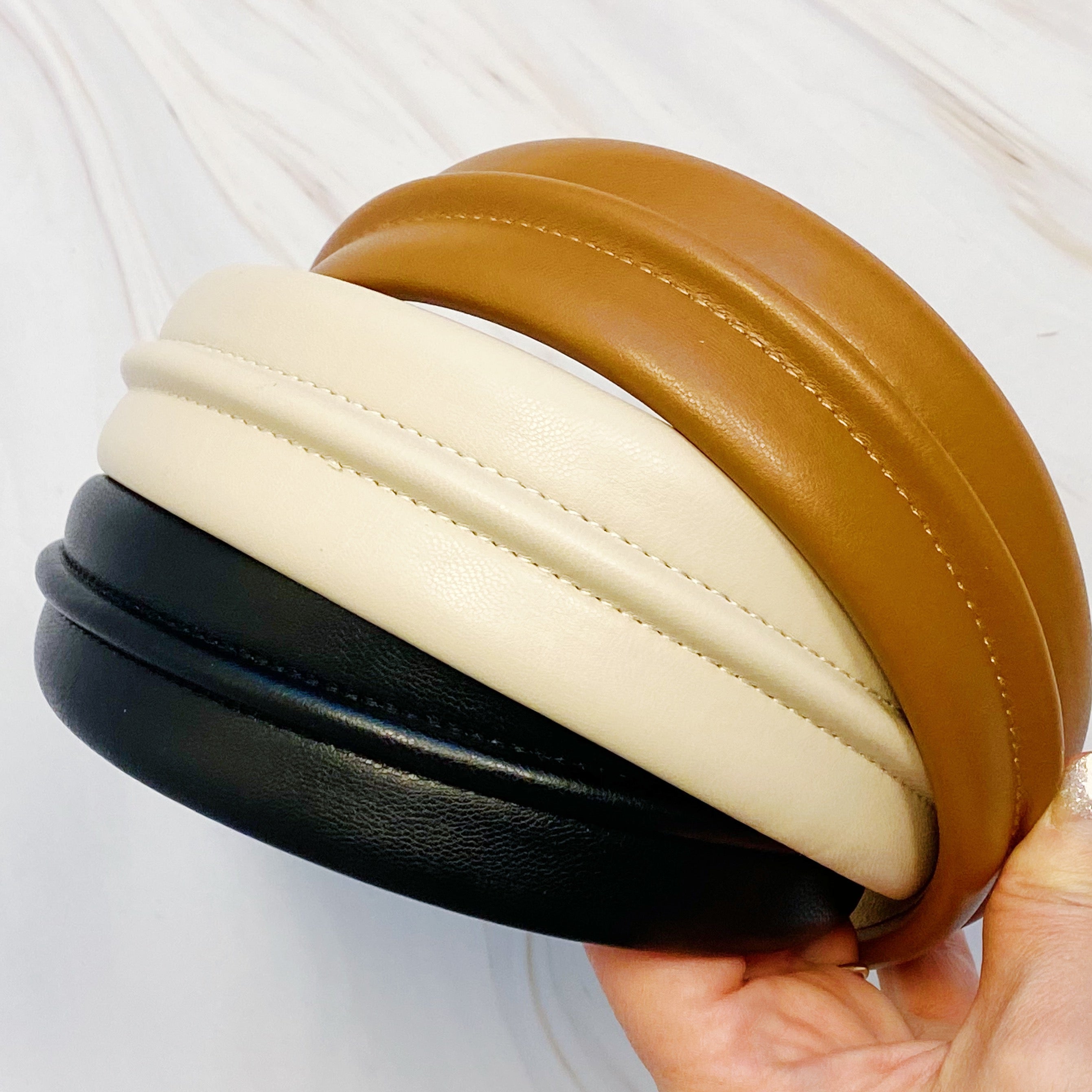 Elegant Vegan Leather Headband