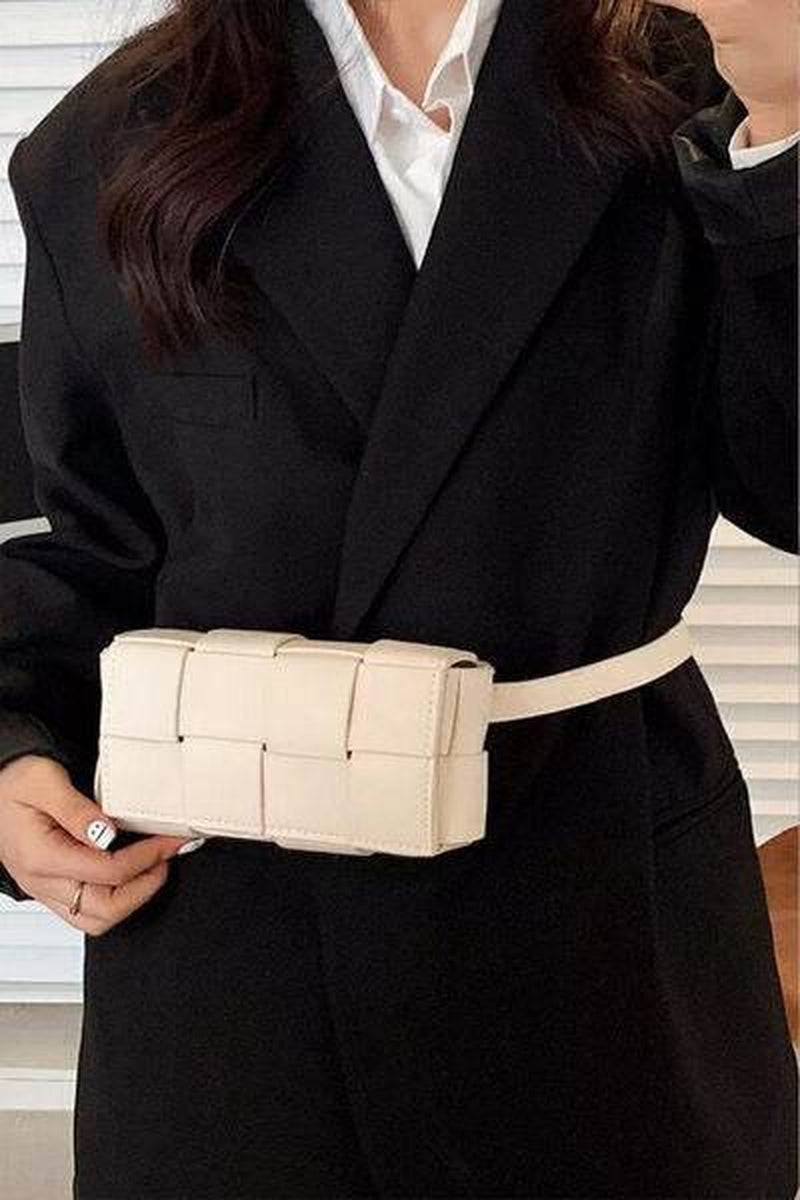 Zenana Woven Crossbody Bag in Vegan Leather