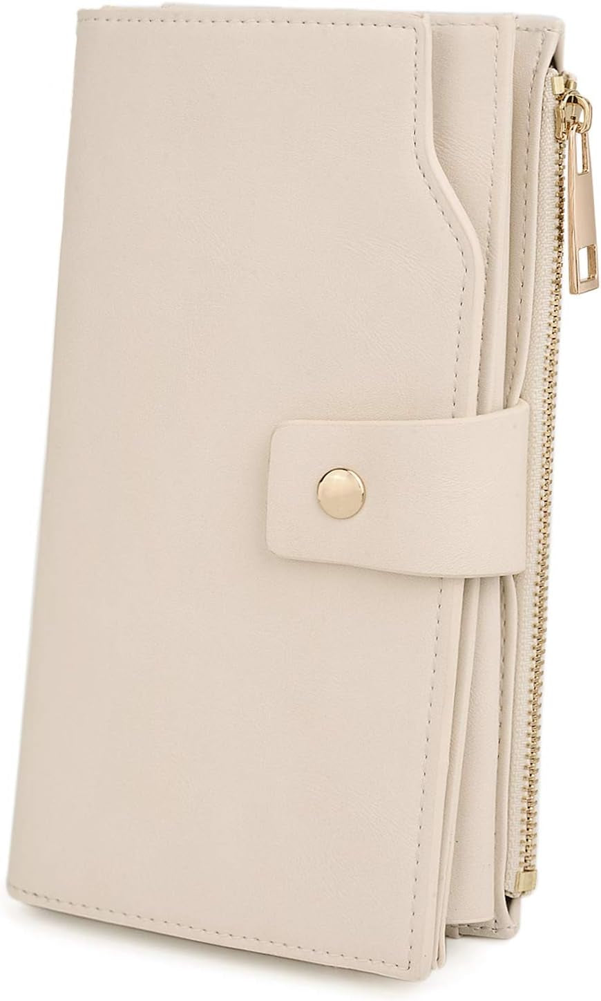 Vegan Leather RFID Wallet Damen Large Capacity