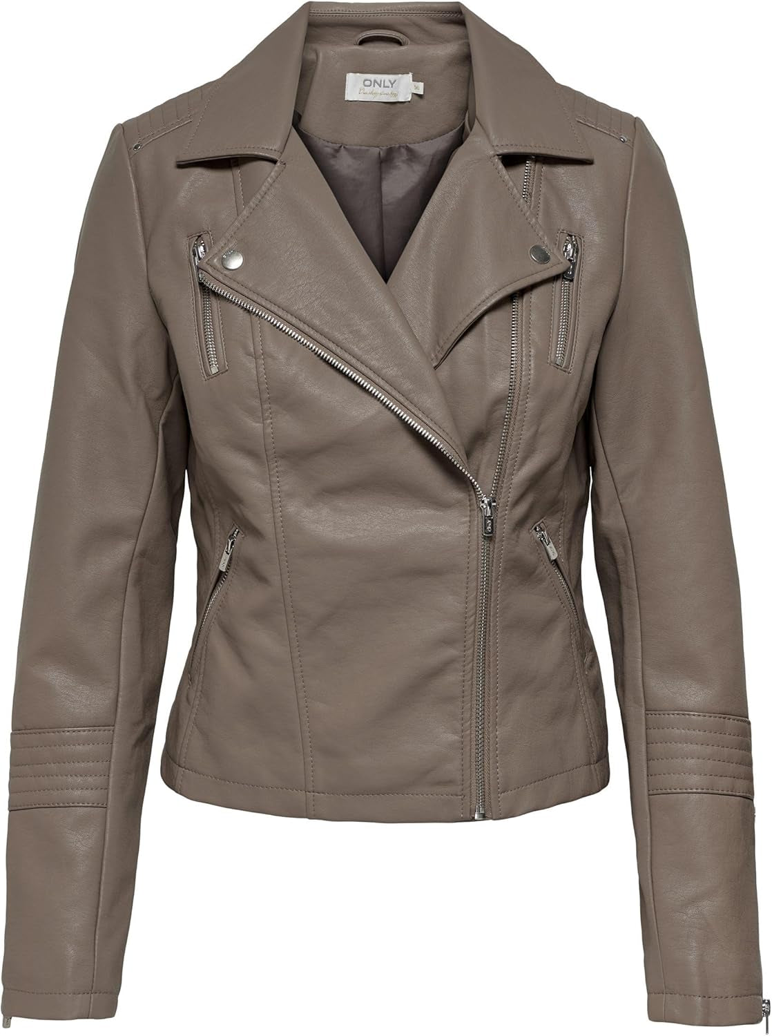 Vegan Faux Leather Jacket Damen ONLGEMMA