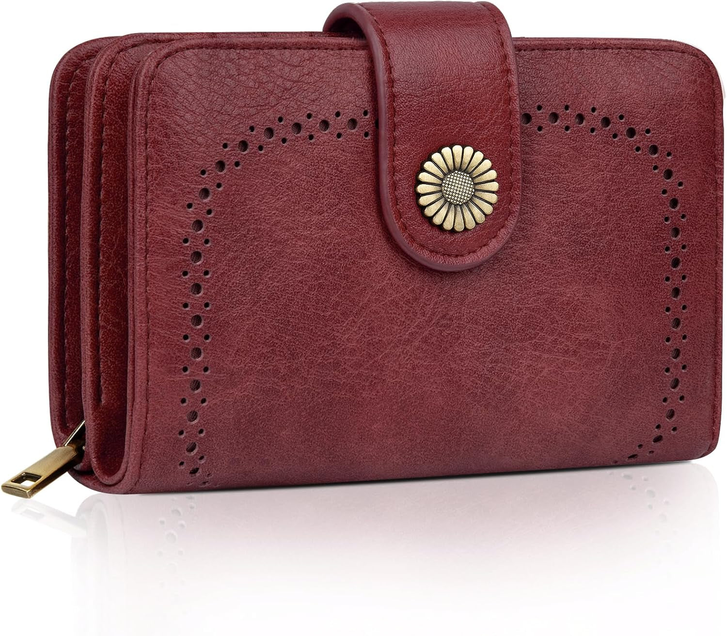 Vegan PU Leather Wallet Damen with RFID