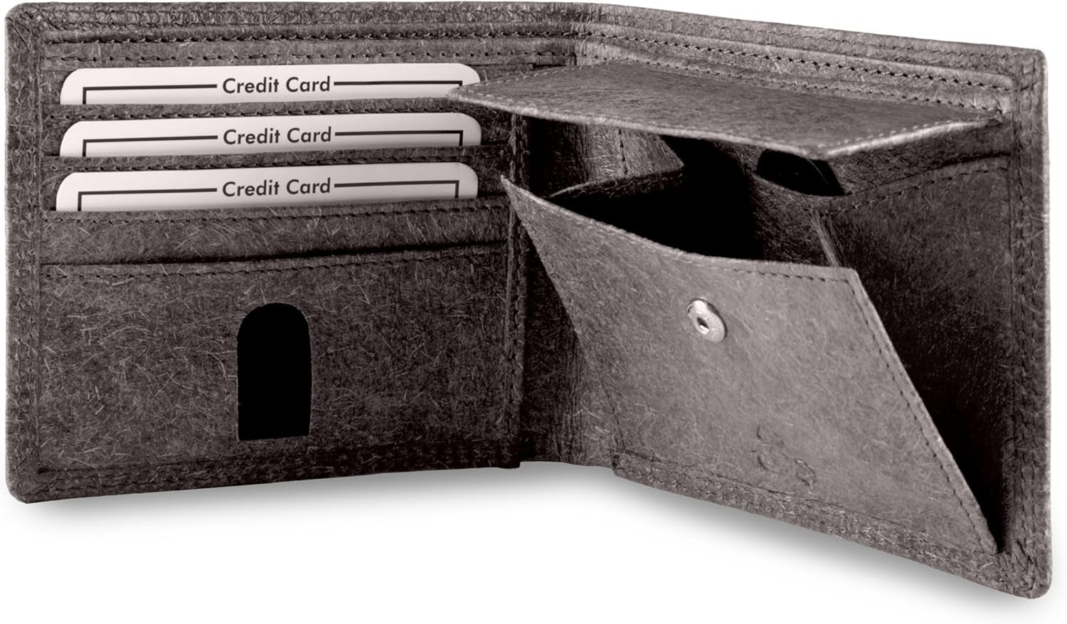 Vegan Coconut Leather Wallet Herren with RFID – Jakarta