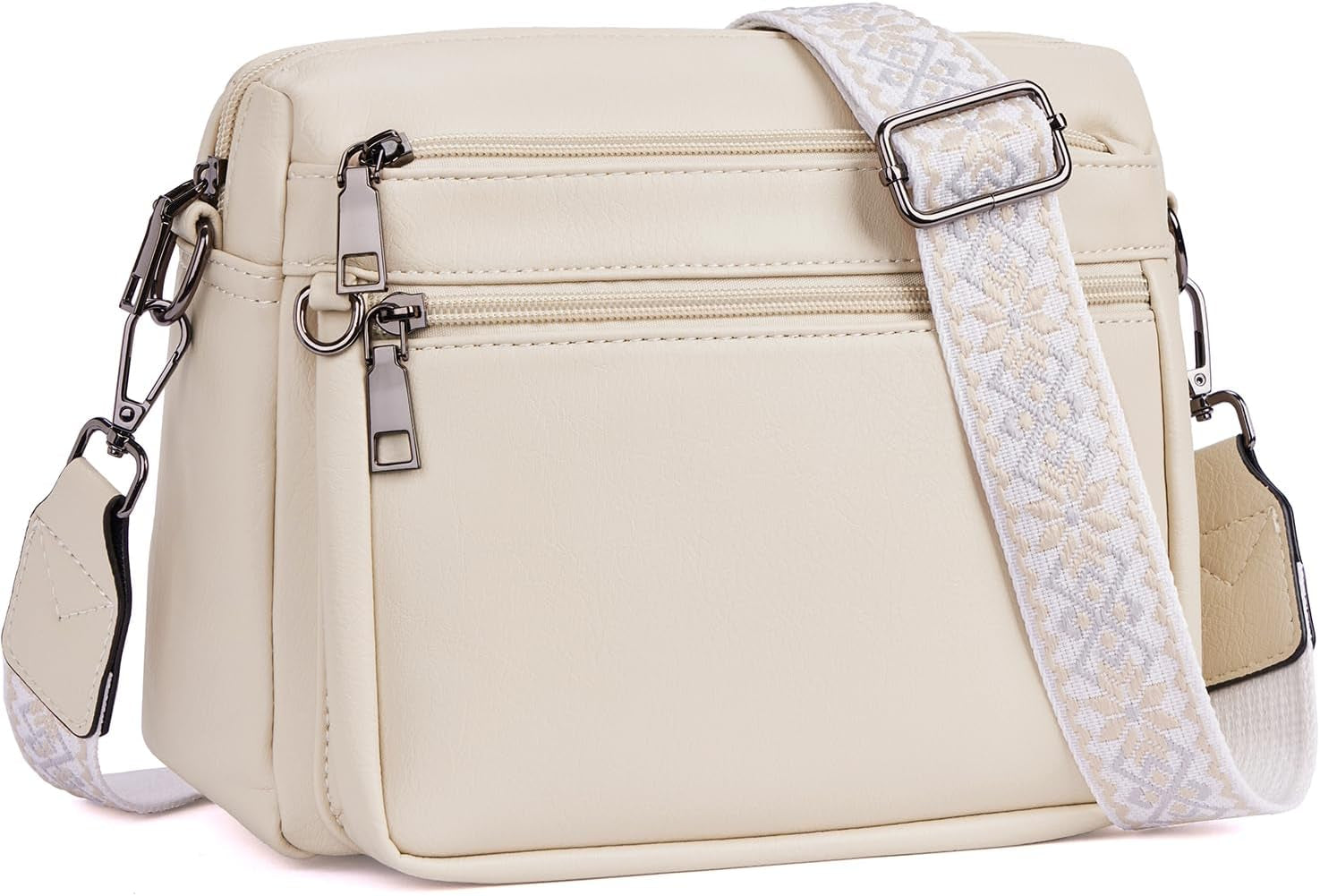 Vegan Leather Trendy Crossbody Bag Damen
