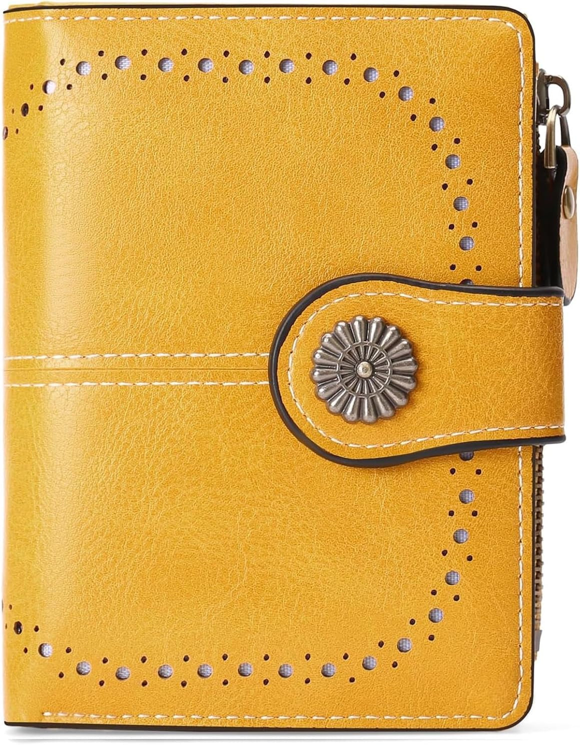Vegan Leather Folded Wallet Damen Small