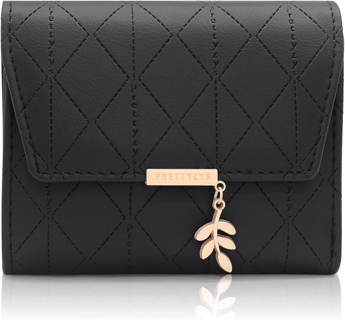 Vegan Leather Mini Wallet Damen with Coin & Card Slots