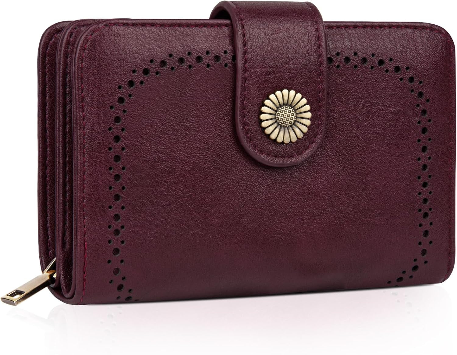 Vegan PU Leather Wallet Damen with RFID