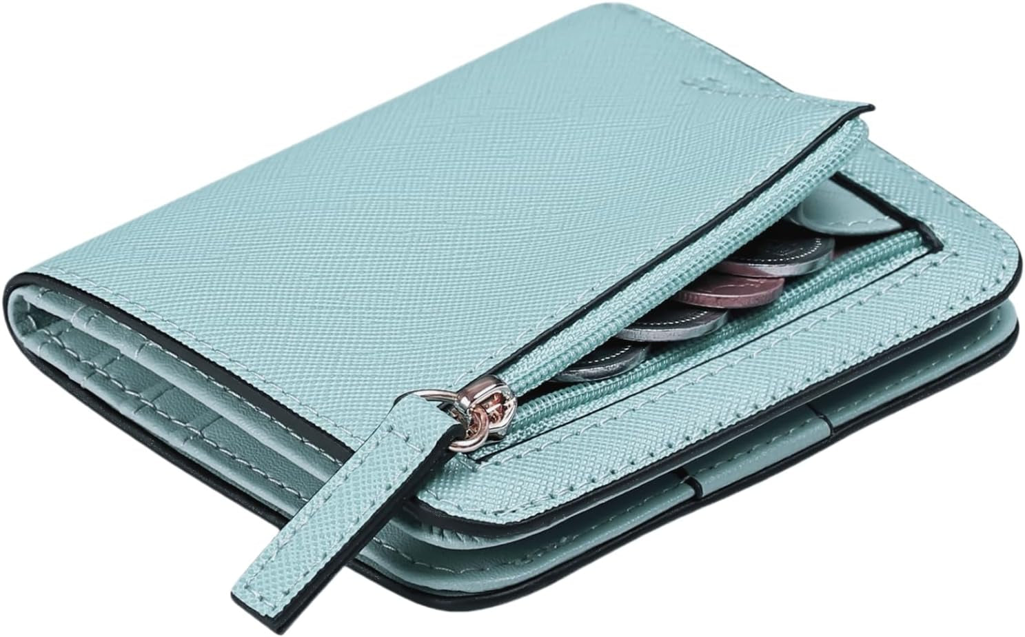 Vegan PU Leather Mini Wallet Damen with RFID