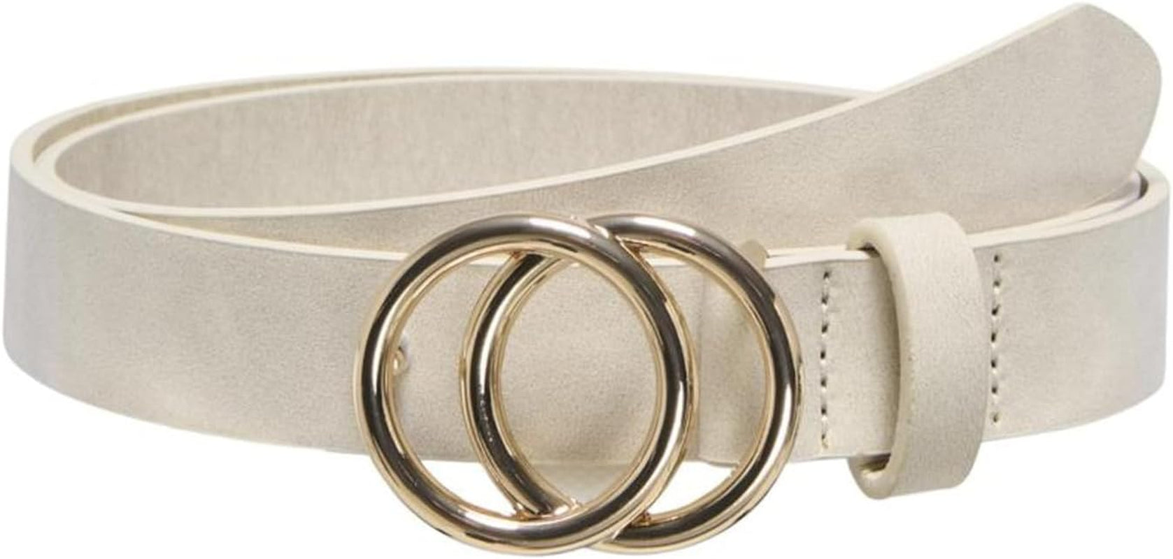 Vegan Faux Leather Jeans Belt Damen