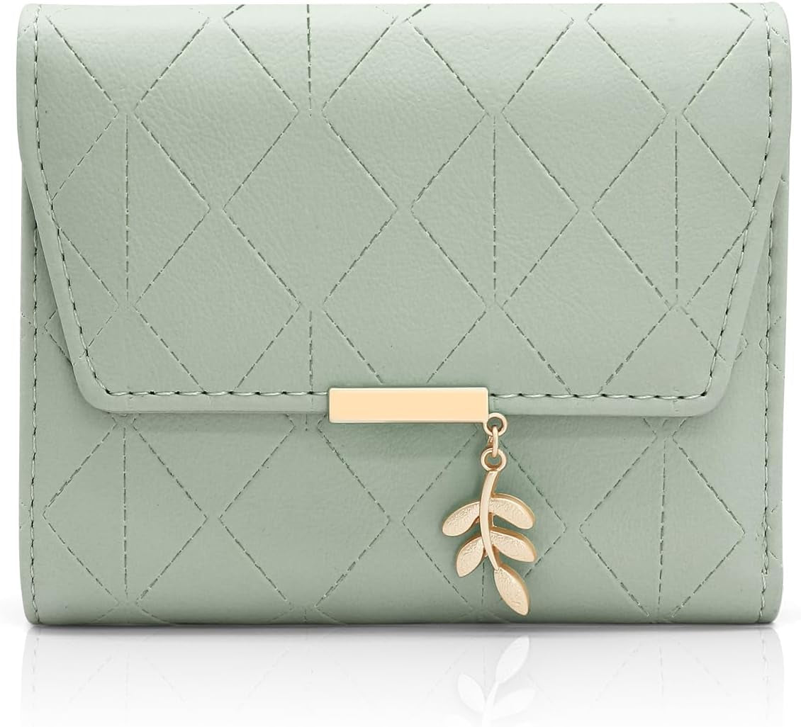 Vegan Leather Mini Wallet Damen with Coin & Card Slots