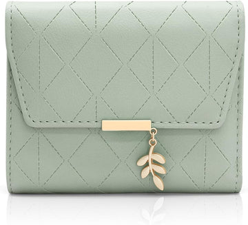 Vegan Leather Mini Wallet Damen with Coin & Card Slots