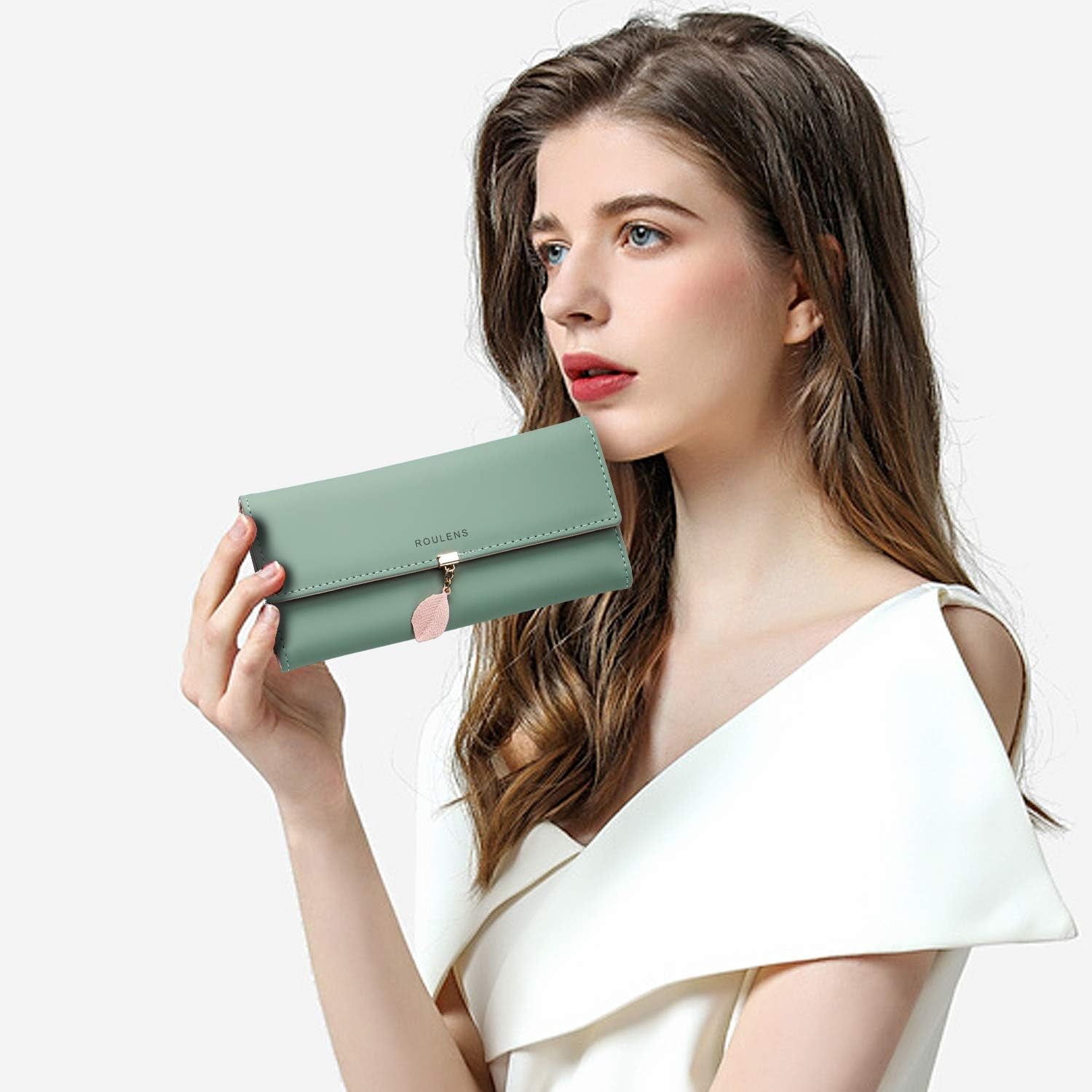 Vegan Leather RFID Wallet Damen Large Capacity