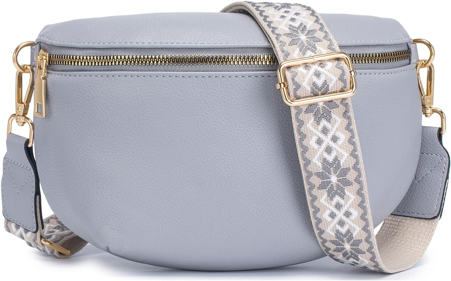 Roulens Kleine Damen Umhängetaschen,Elegant Bauchtasche Damen,Umhängetasche Aus Veganes Leder,Crossbody Bag Damen,Rfid Blockierung Kartenschlitz Brusttasche Mit Verstellbar Abnehmbar Breiter Gurt