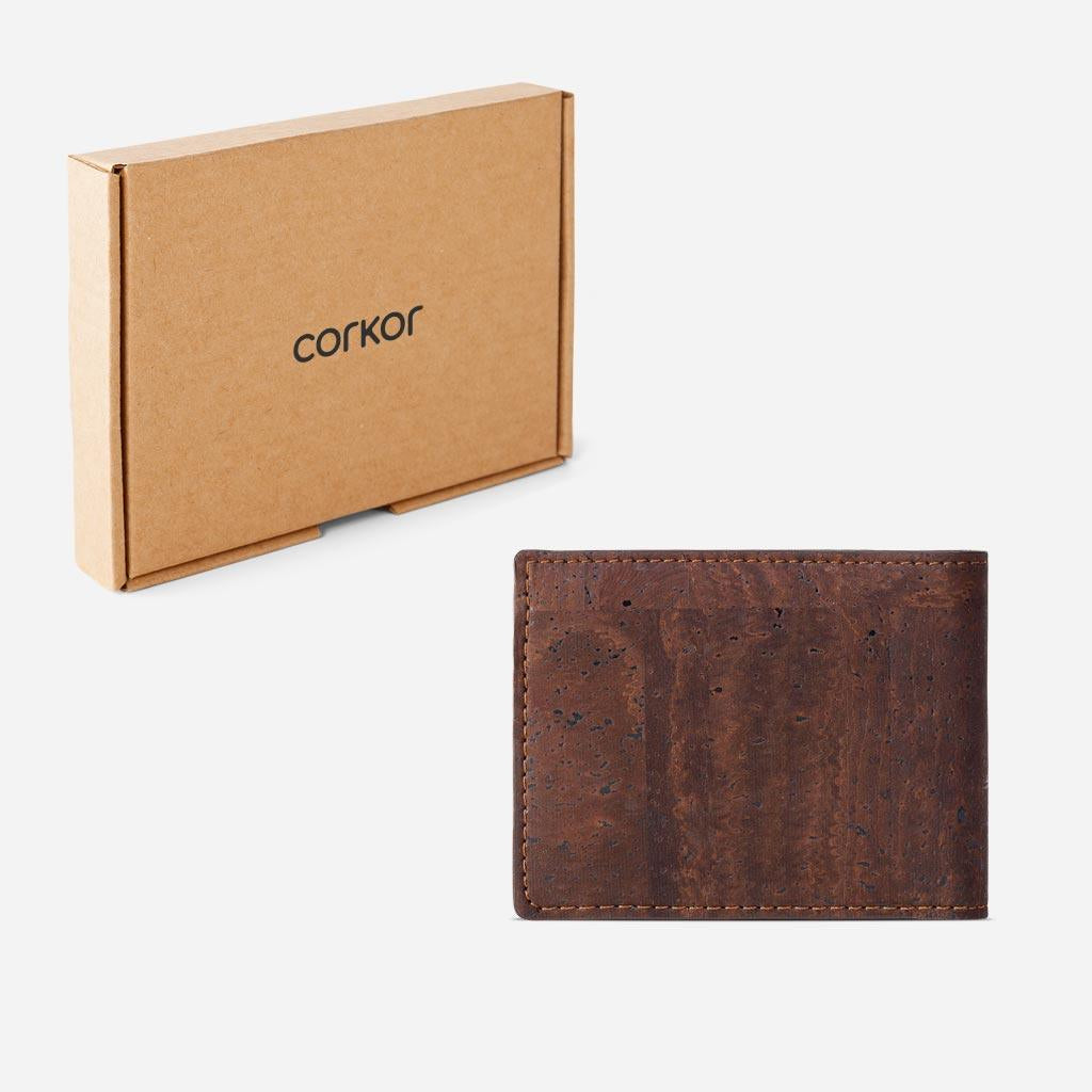 Cork Wallet Featuring Coin Compartment