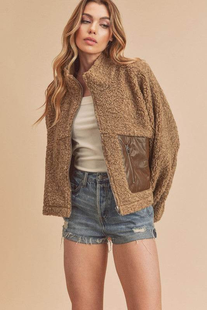 Penny Vegan Sherpa Outerwear