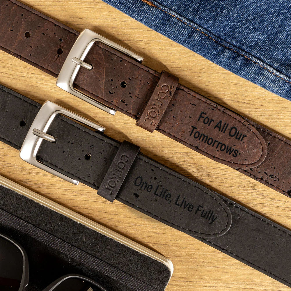 Stylish 35mm Cork Men's Belt - Eco-Friendly and Durable