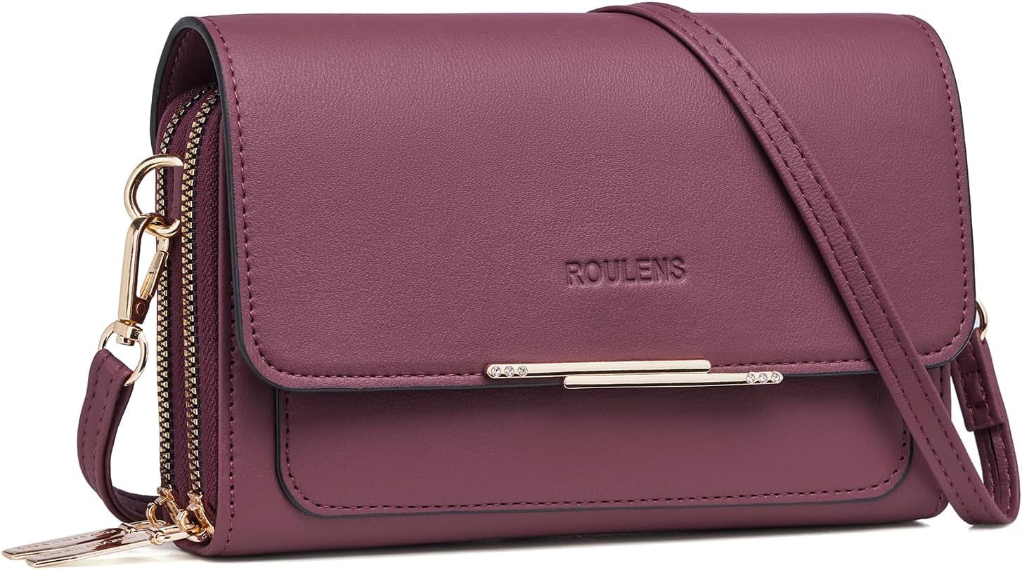 Vegan PU Leather Small Crossbody Bag Damen