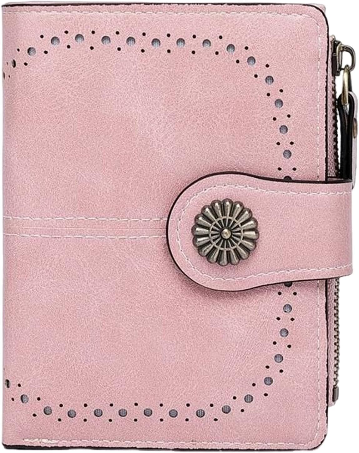 Vegan Leather Folded Wallet Damen Small
