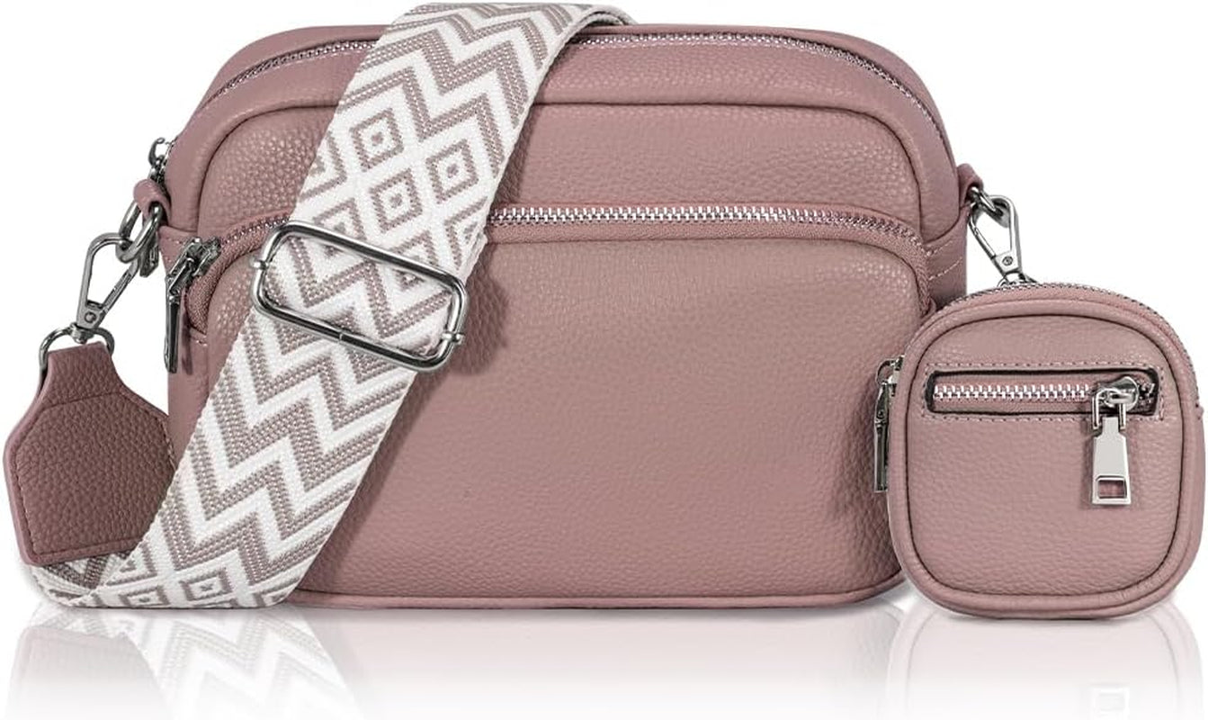 Vegan PU Leather Small Crossbody Bag Women