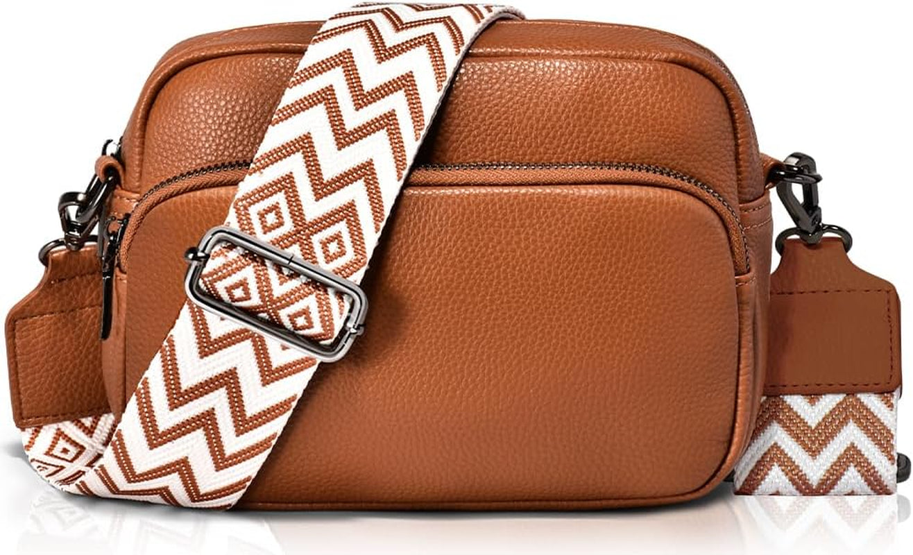 Vegan PU Leather Small Crossbody Bag Women