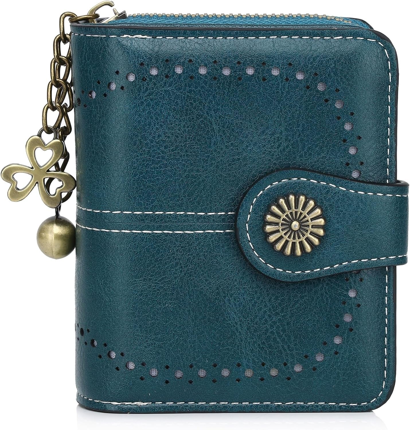 Vegan Leather Folded Wallet Damen Small