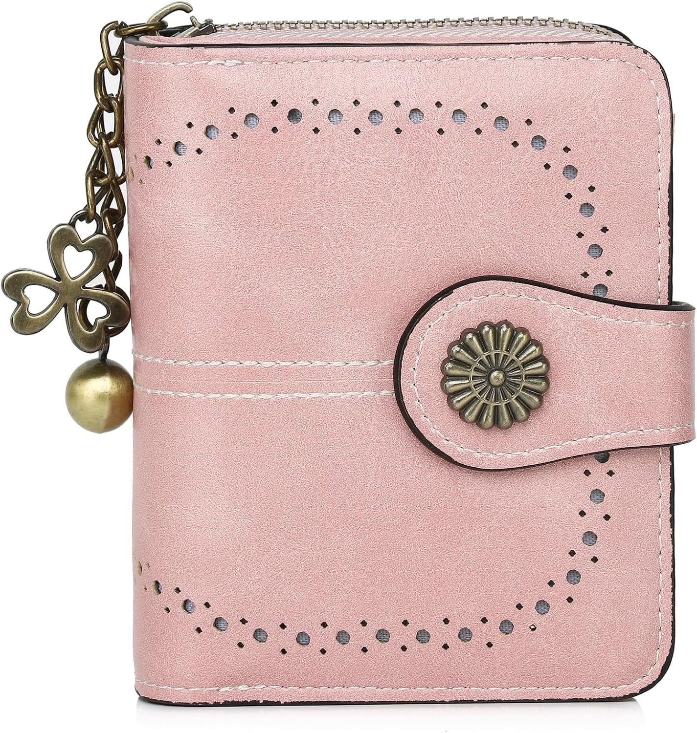 Vegan Leather Folded Wallet Damen Small