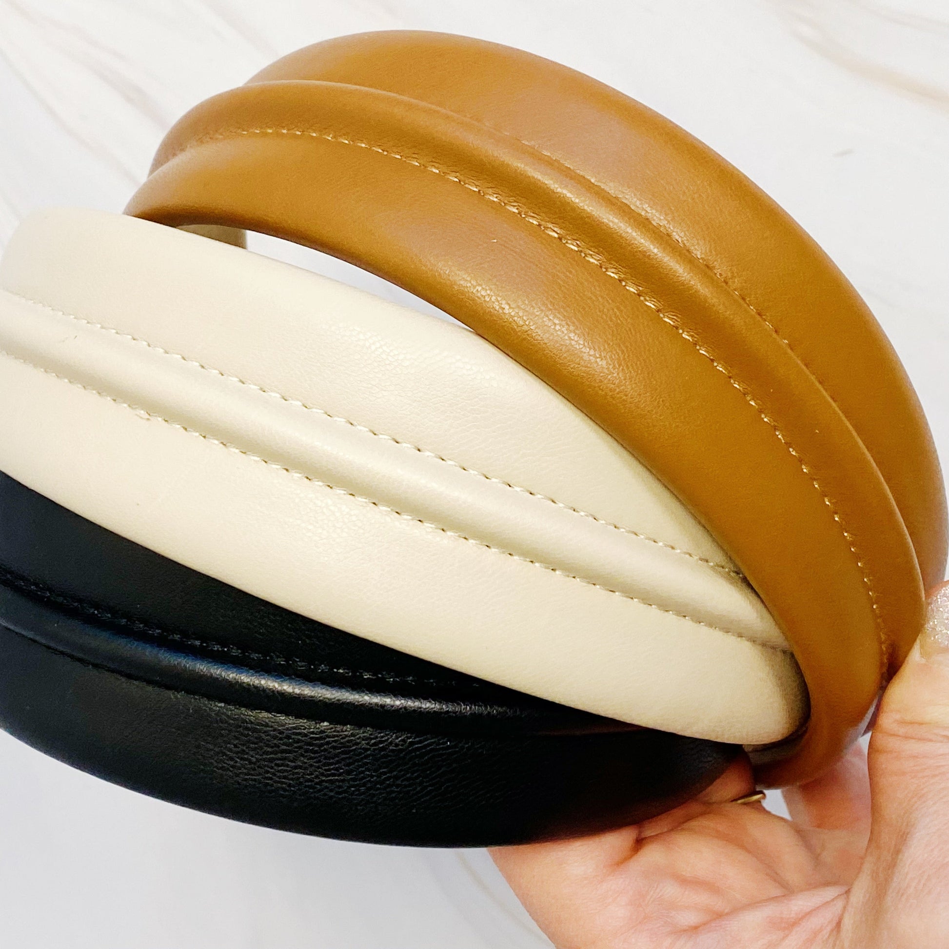 Elegant Vegan Leather Headband