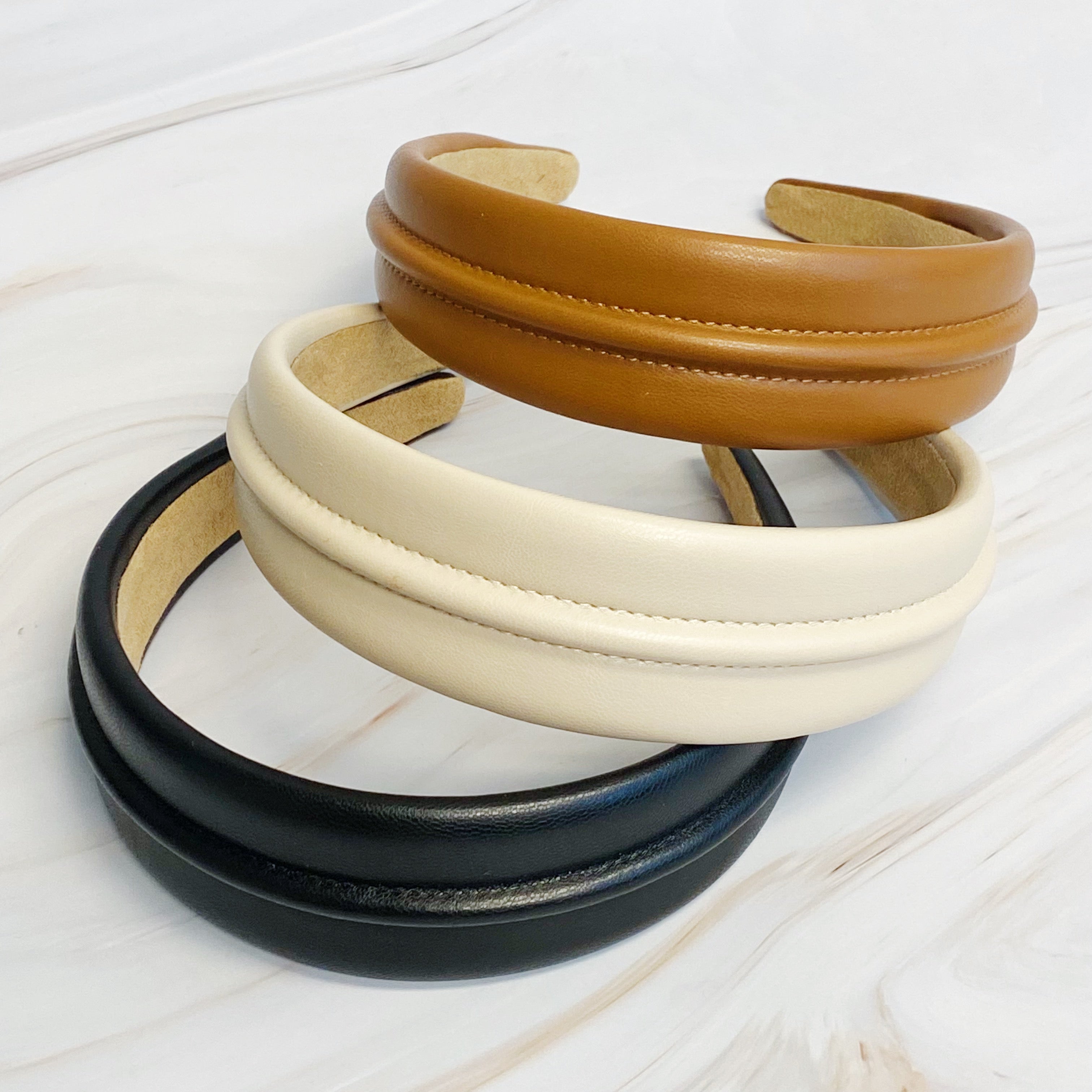 Elegant Vegan Leather Headband