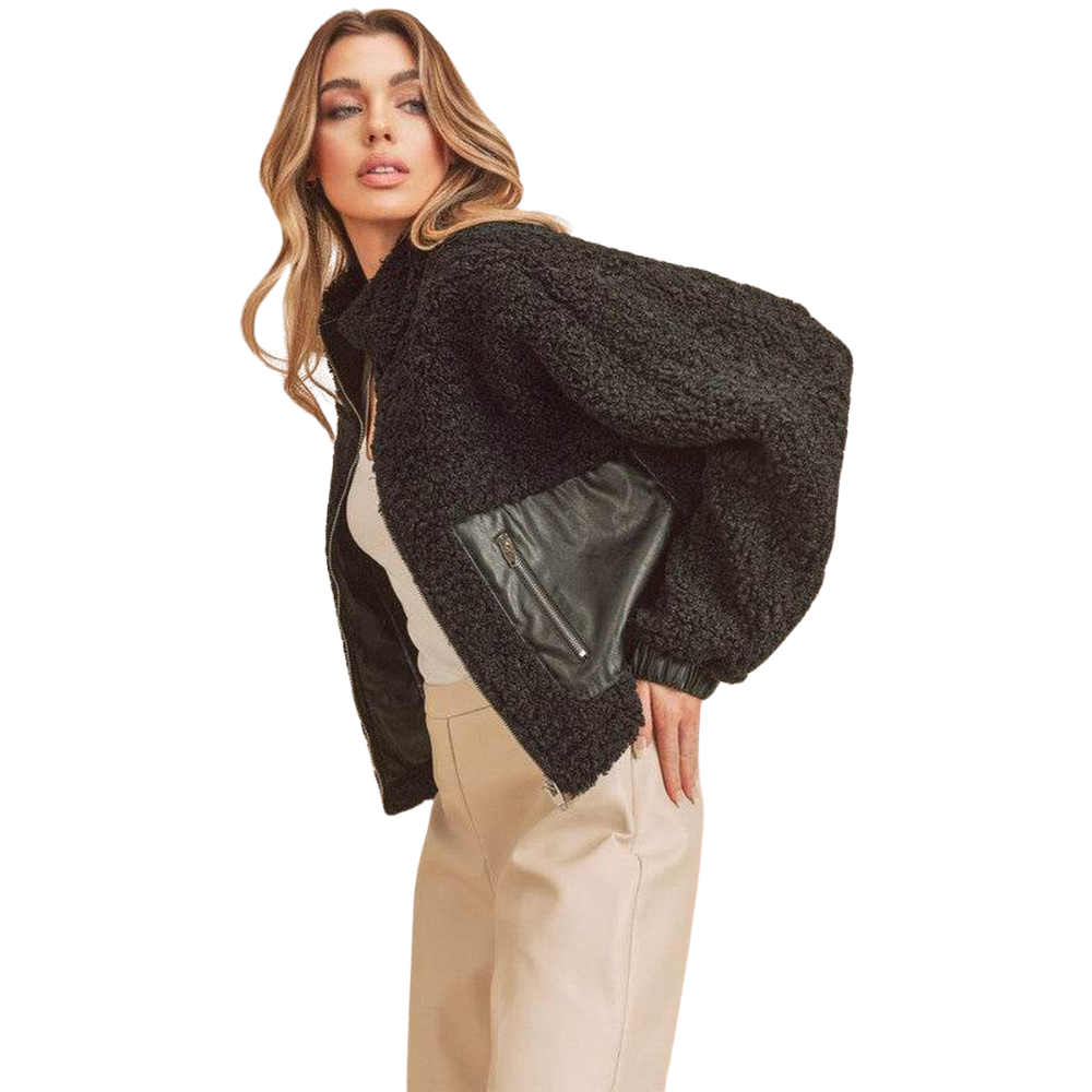 Penny Vegan Sherpa Outerwear