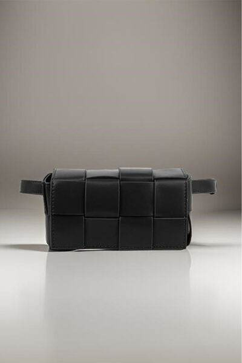 Zenana Woven Crossbody Bag in Vegan Leather