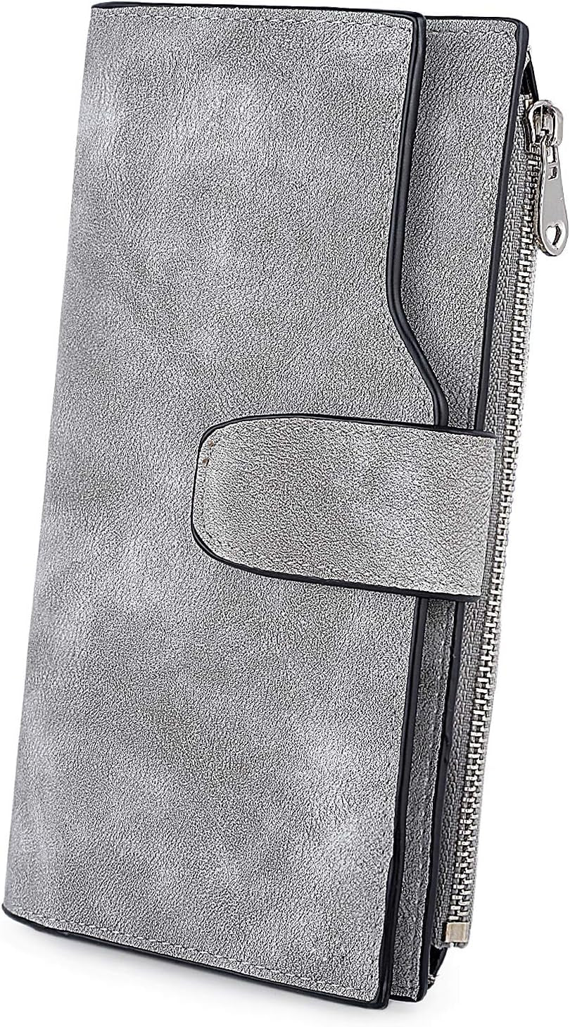 Vegan Leather RFID Wallet Damen Large Capacity