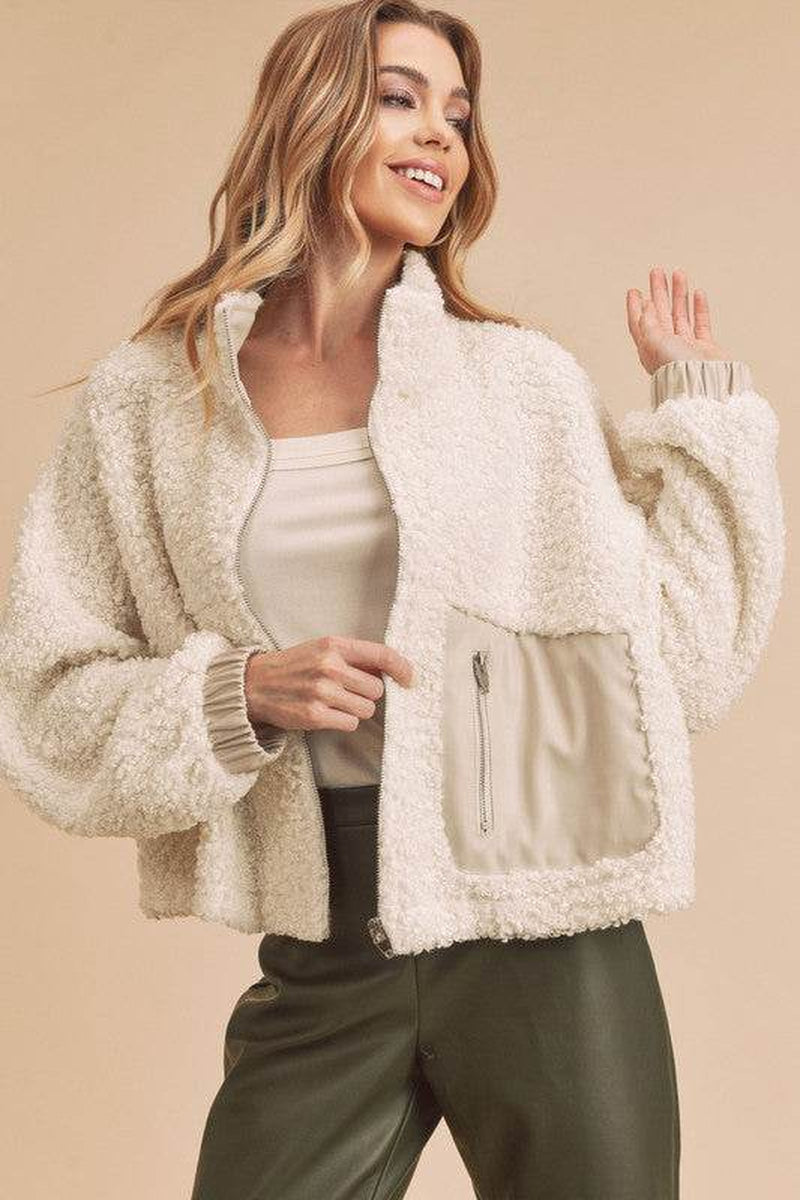Penny Vegan Sherpa Outerwear