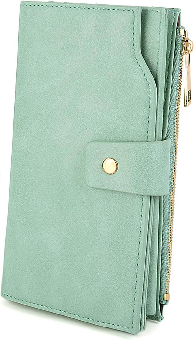 Vegan Leather RFID Wallet Damen Large Capacity