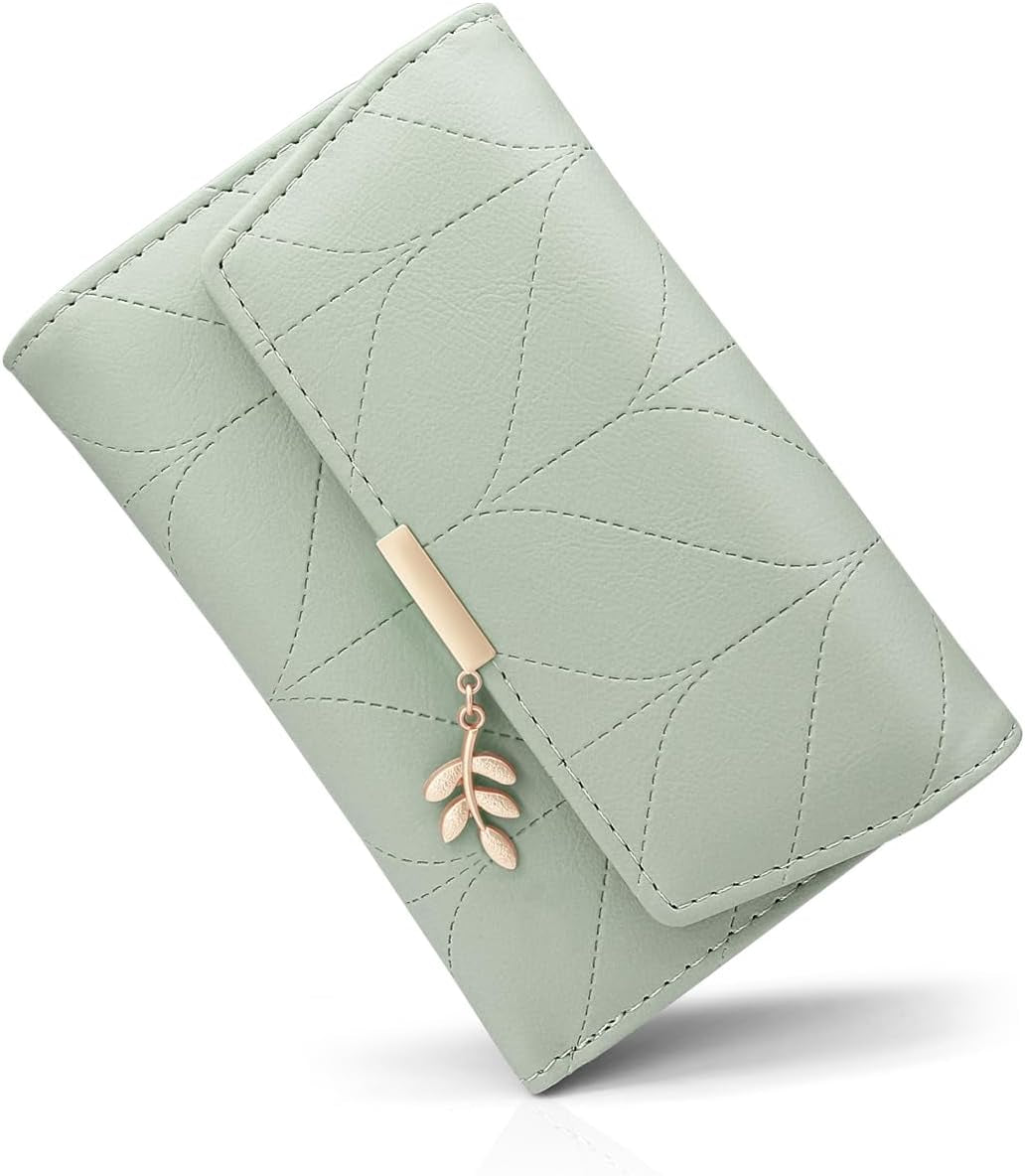 Vegan Leather Mini Wallet Damen with Coin & Card Slots
