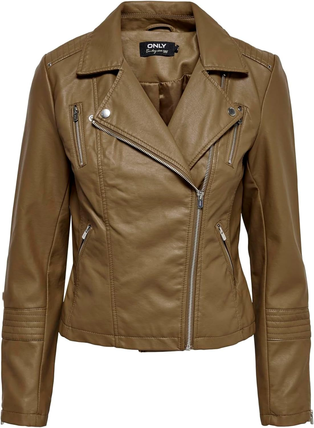 Vegan Faux Leather Jacket Damen ONLGEMMA