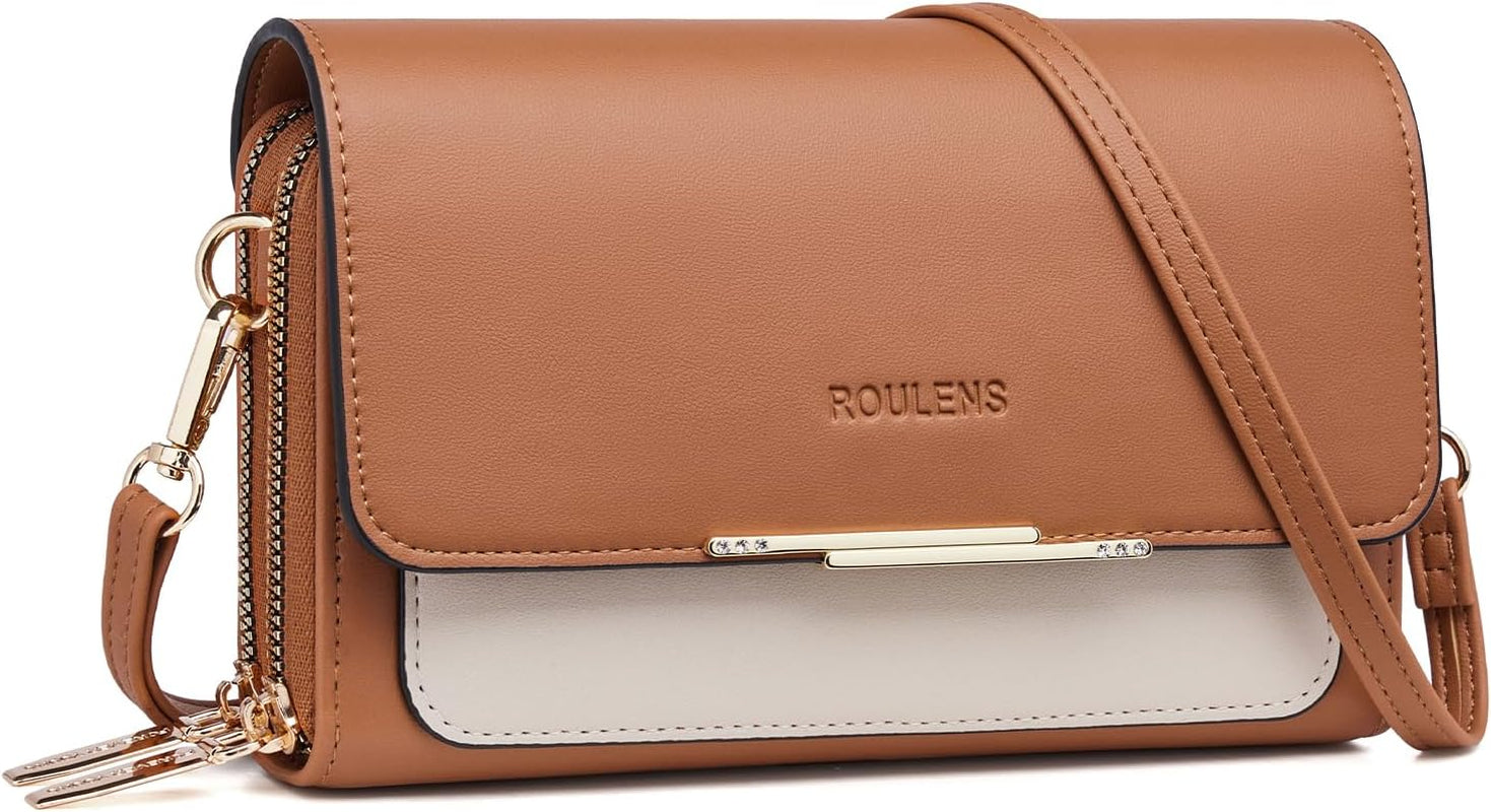 Vegan PU Leather Small Crossbody Bag Damen