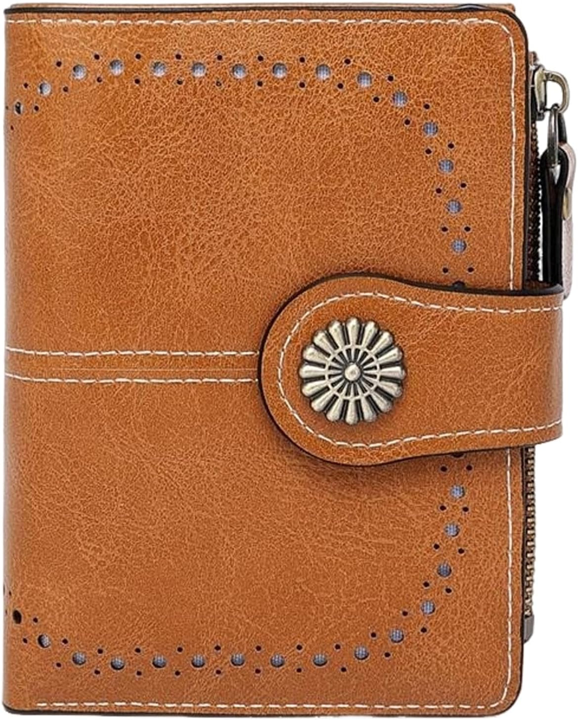Vegan Leather Folded Wallet Damen Small