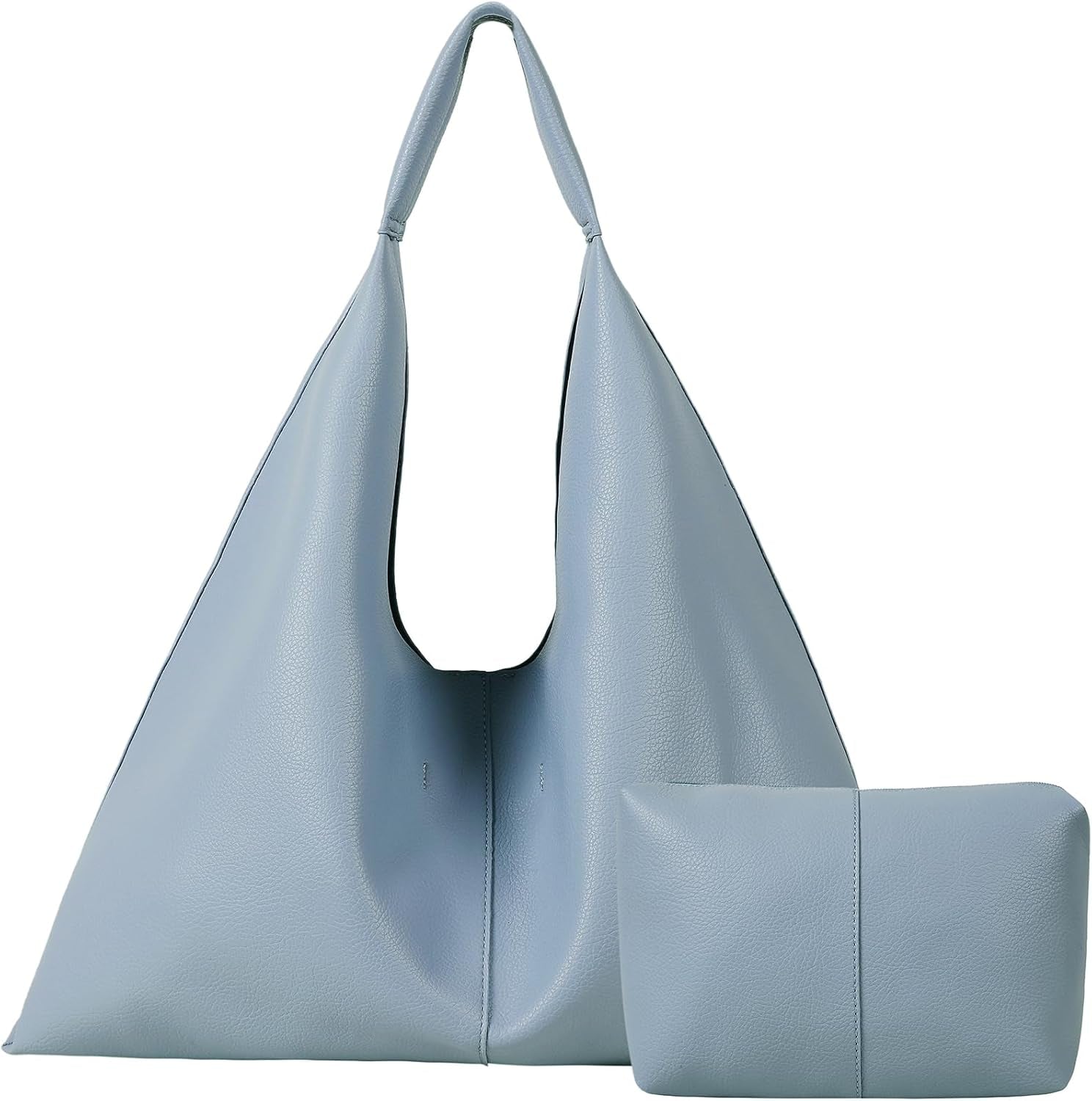 Vegan Leather Oversized Hobo Bag Damen – Light Brown