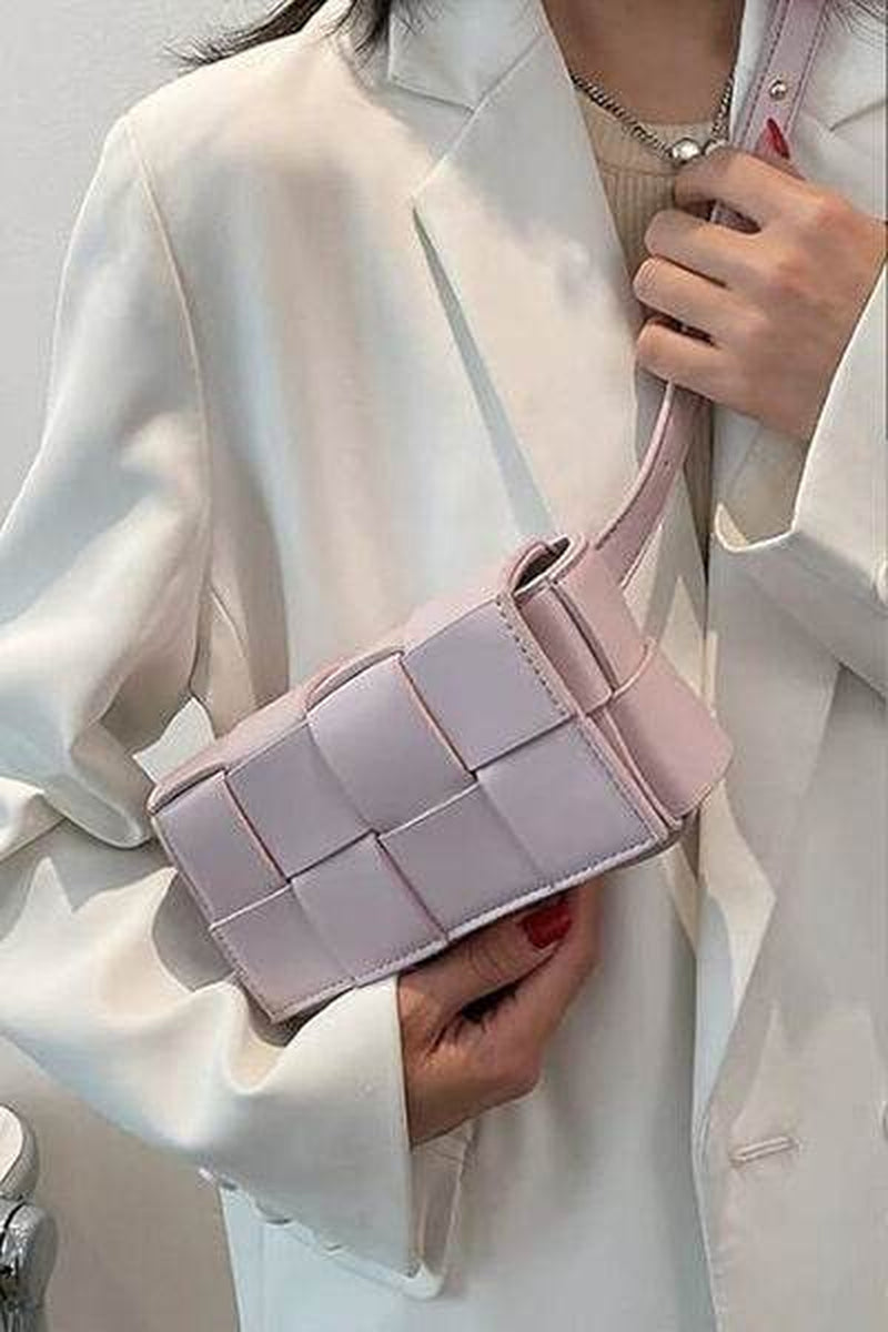 Zenana Woven Crossbody Bag in Vegan Leather