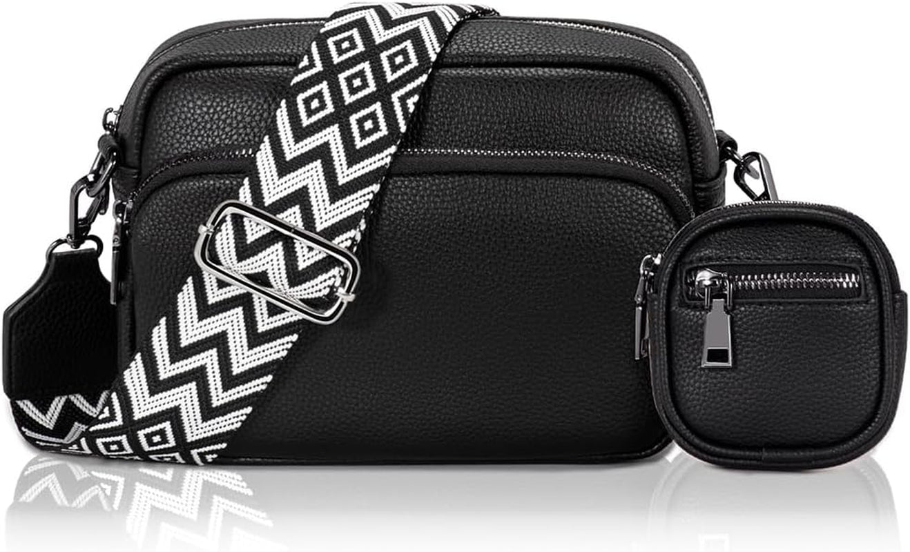 Vegan PU Leather Small Crossbody Bag Women