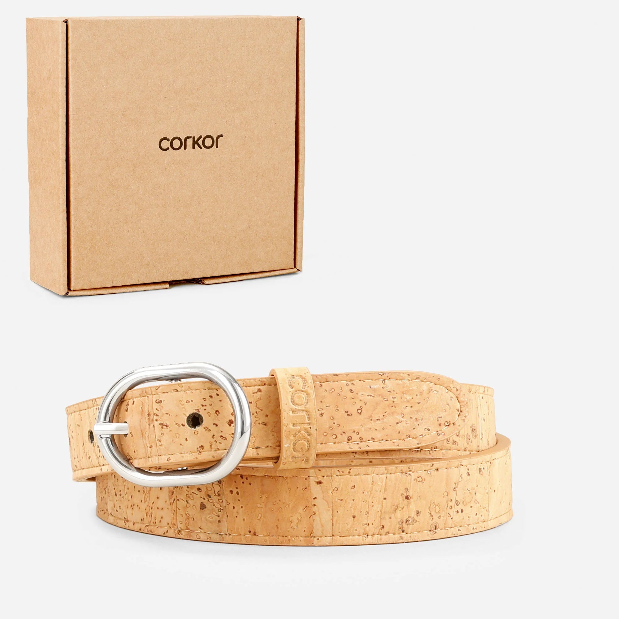 Stylish 25mm Cork Belt - Eco-Friendly Fashion Accessory