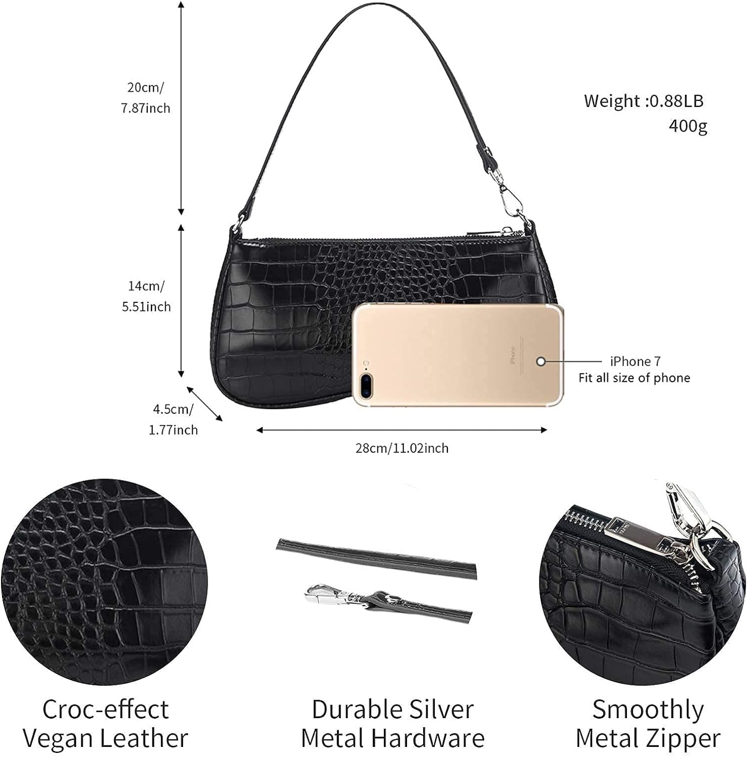 Vegan Women'S Eva Shoulder Handbag