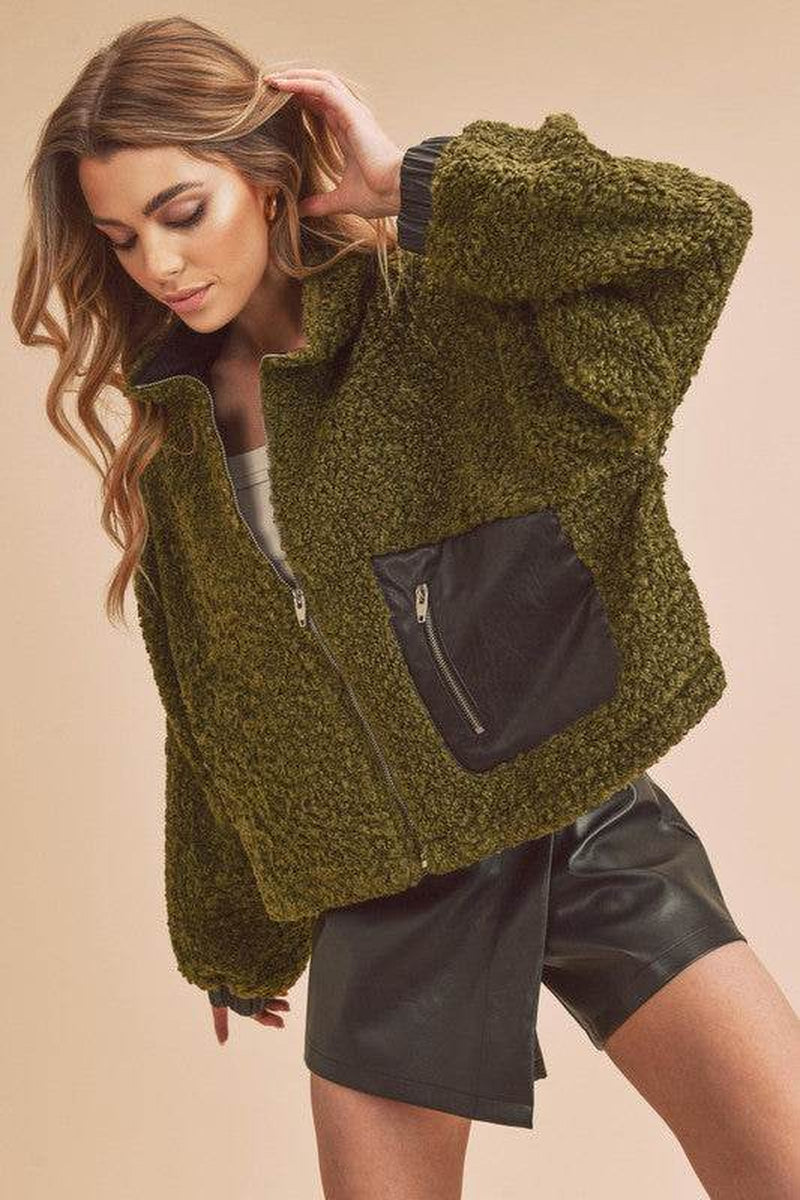 Penny Vegan Sherpa Outerwear