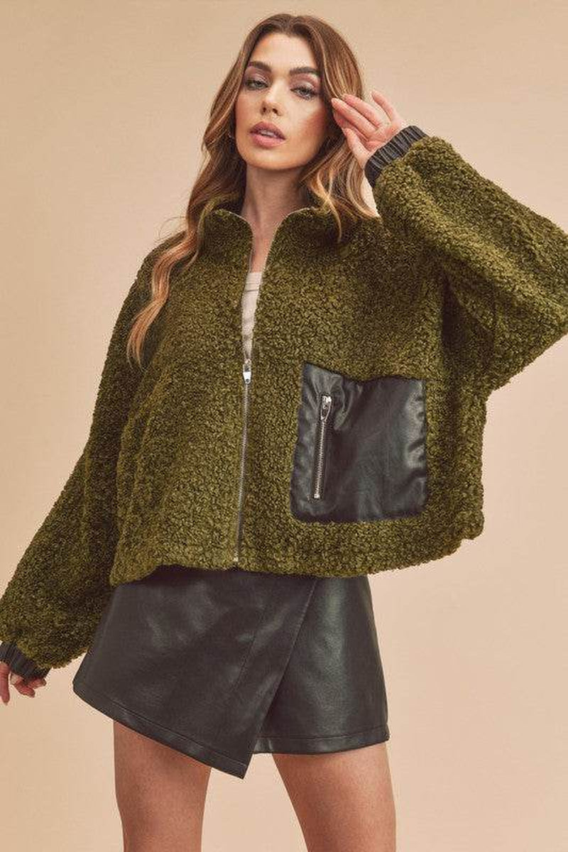 Penny Vegan Sherpa Outerwear
