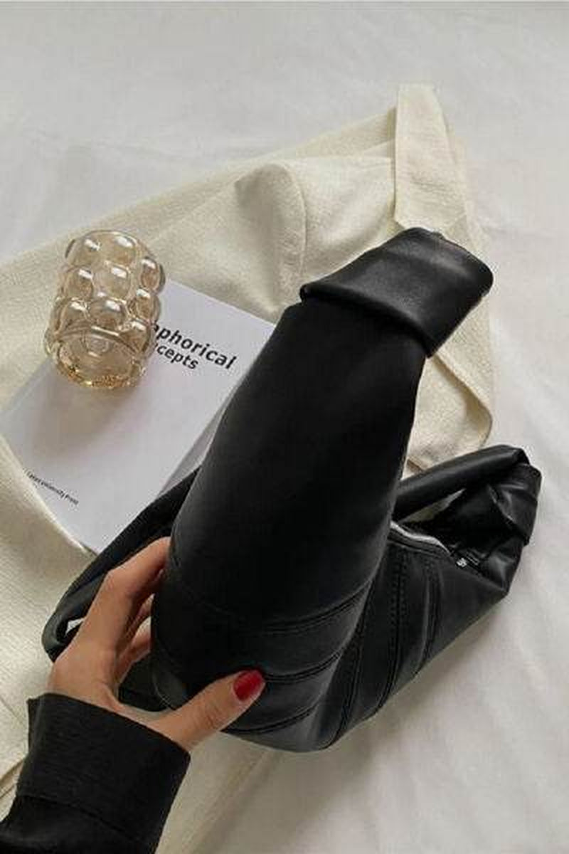 Zenana Vegan Leather Croissant-Style Crossbody Bag